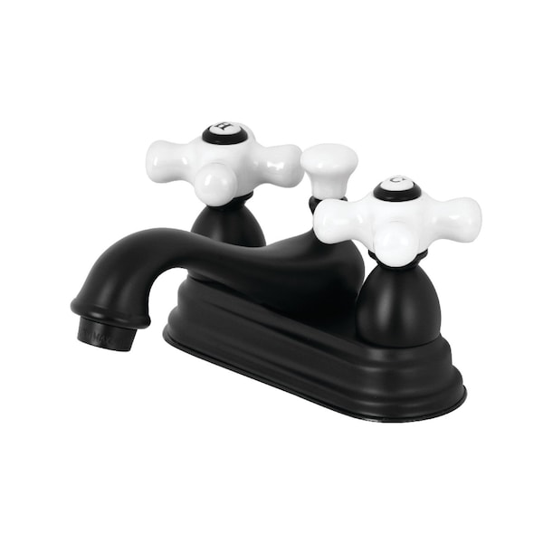 KS3600PX 4" Centerset Bathroom Faucet, Matte Black